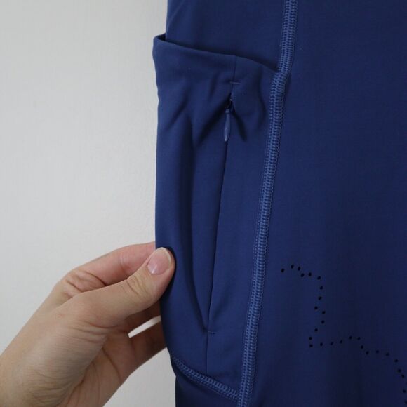 Athleta Size M All In Reaction 7/8 Tight Leggings Atlantis Blue - Picture 6 of 12